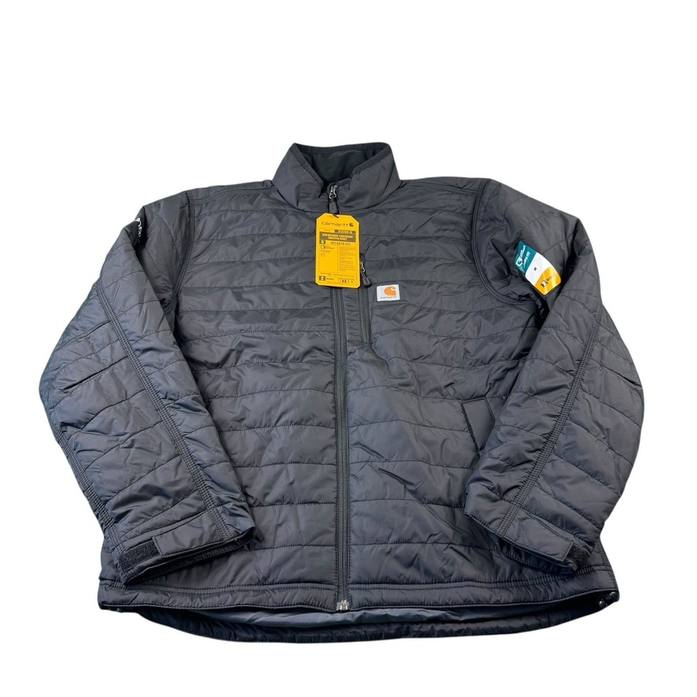 Carhartt Rain Defender Men's Large Black Lightweight Insulated Jacket 0J2208-M